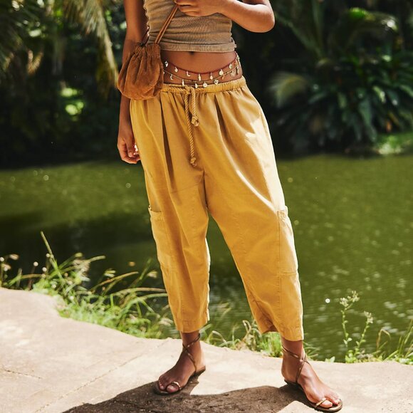 NEW Free People Kahlani Harem Pants Size L